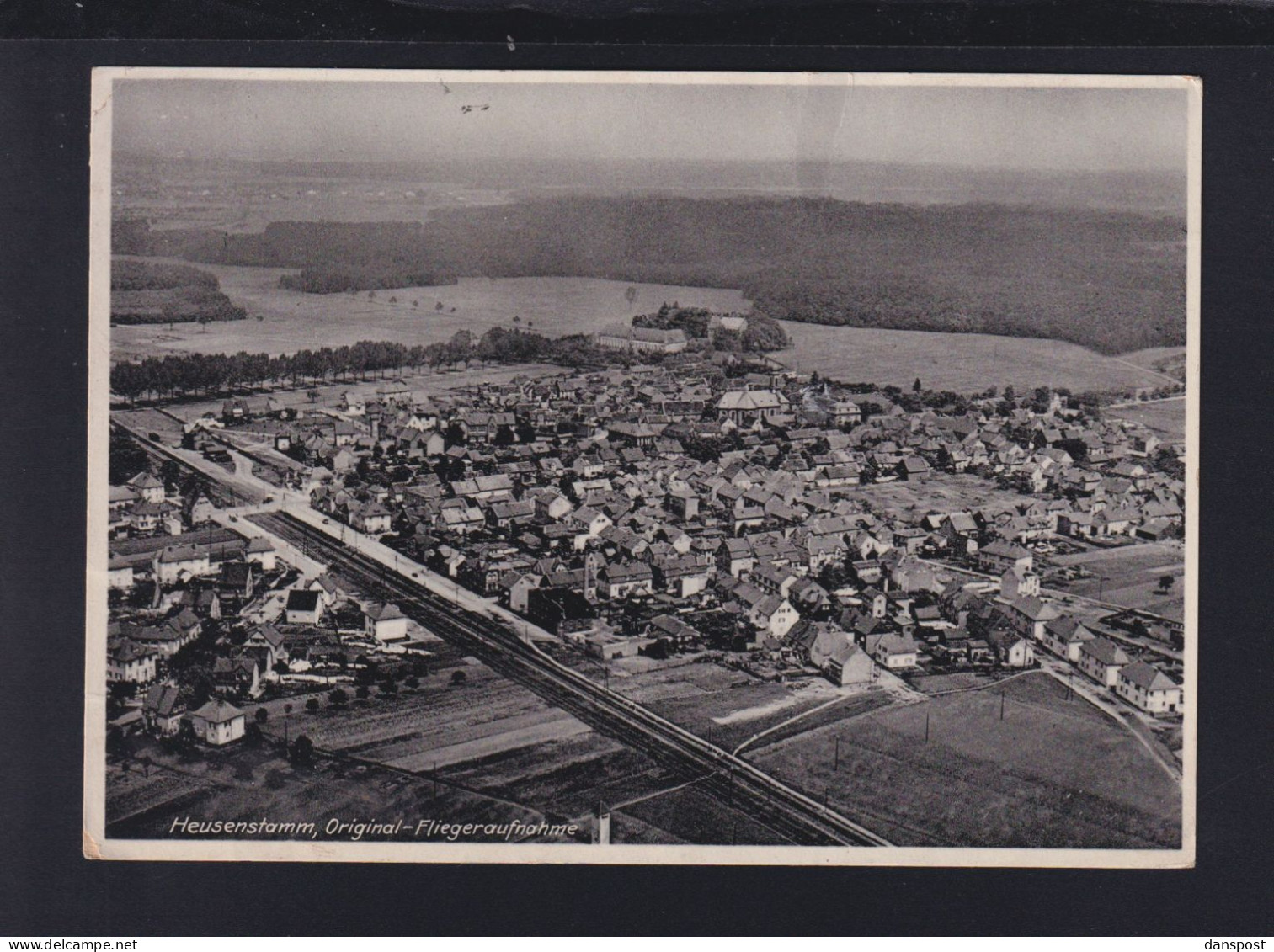 Dt. Reich AK Heusenstamm Fliegeraufnahme