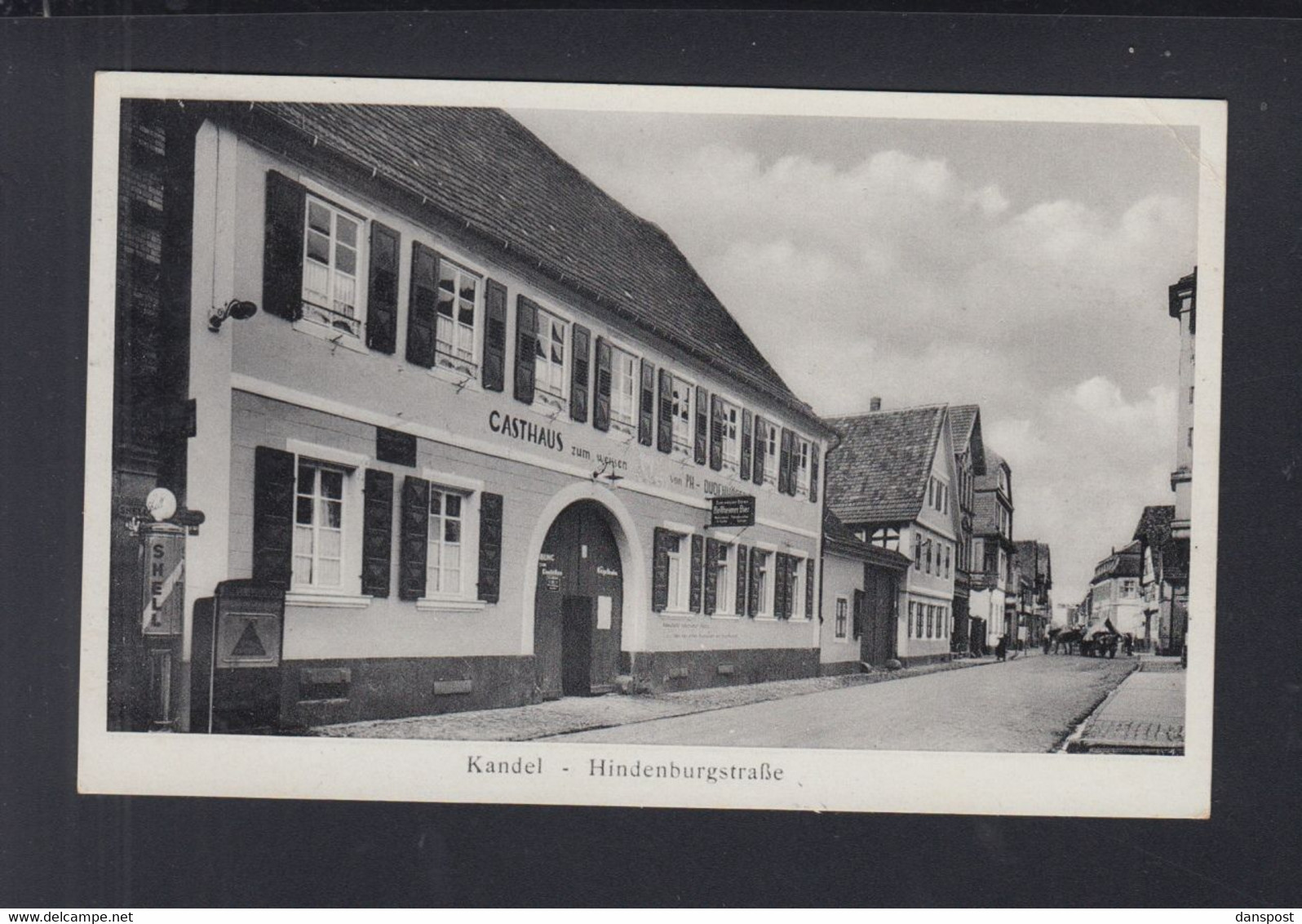 Dt. Reich AK Kandel Hindenburgstrasse 1938