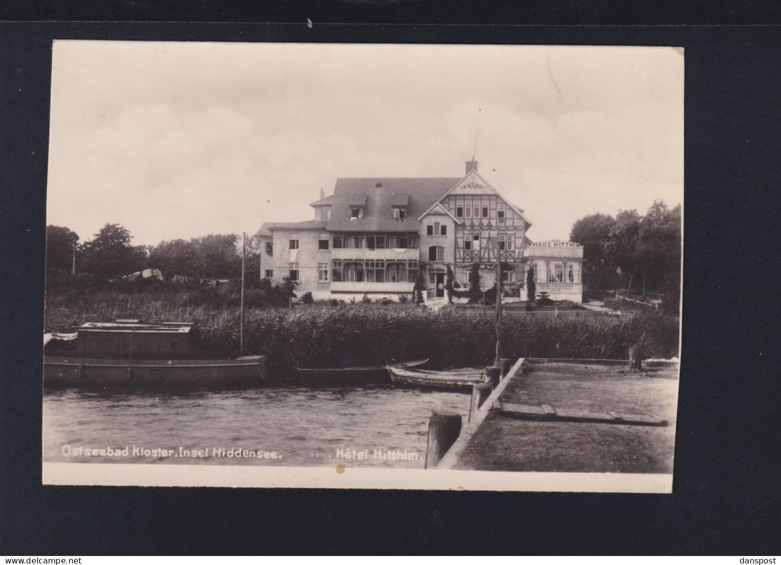 Dt. Reich AK Kloster Hiddensee Hotel Hitthim