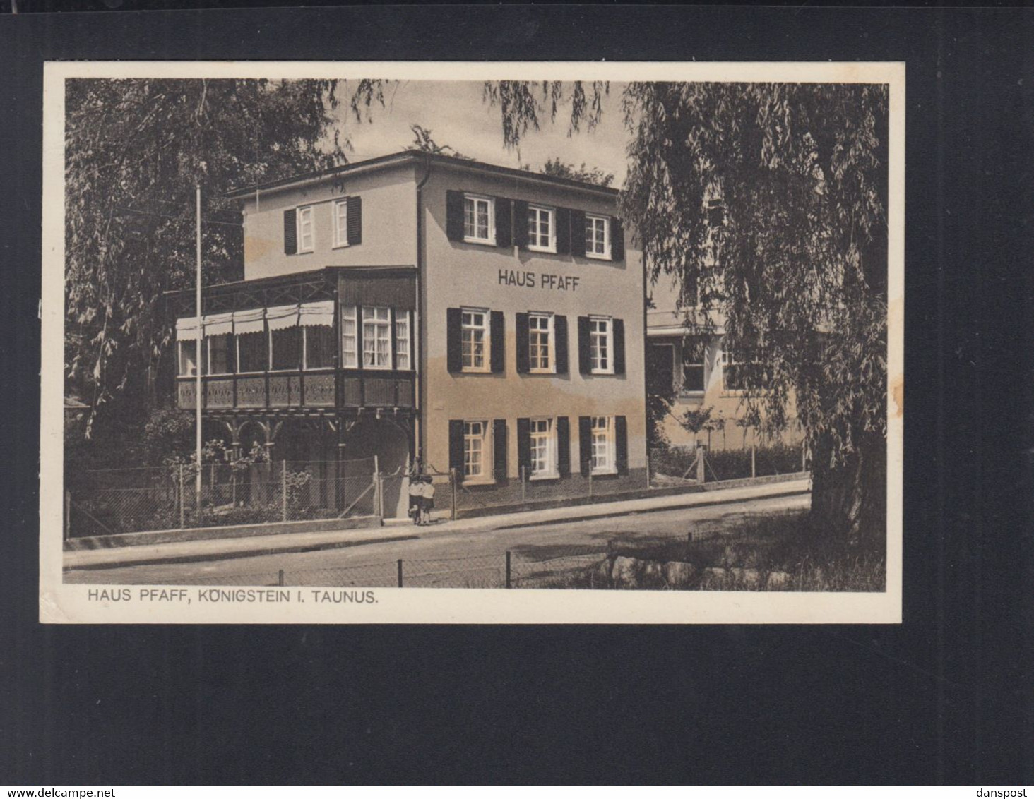 Dt. Reich AK Königstein Haus Pfaff 1941