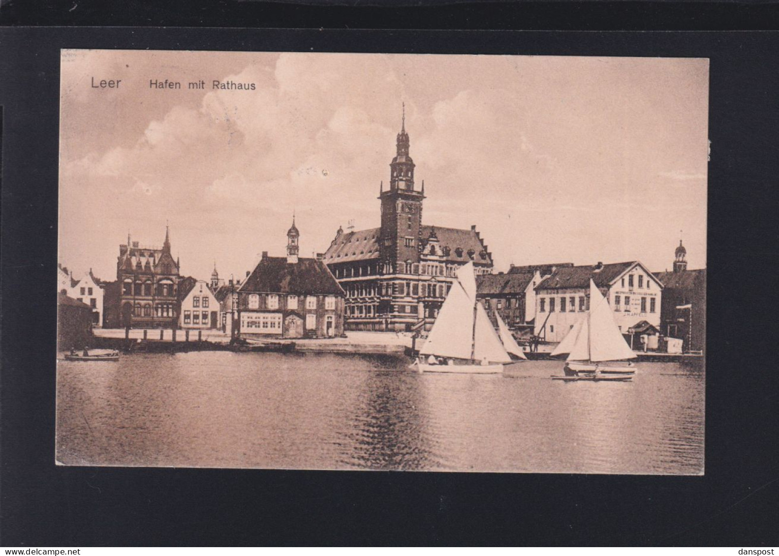 Dt. Reich AK Leer Hafen