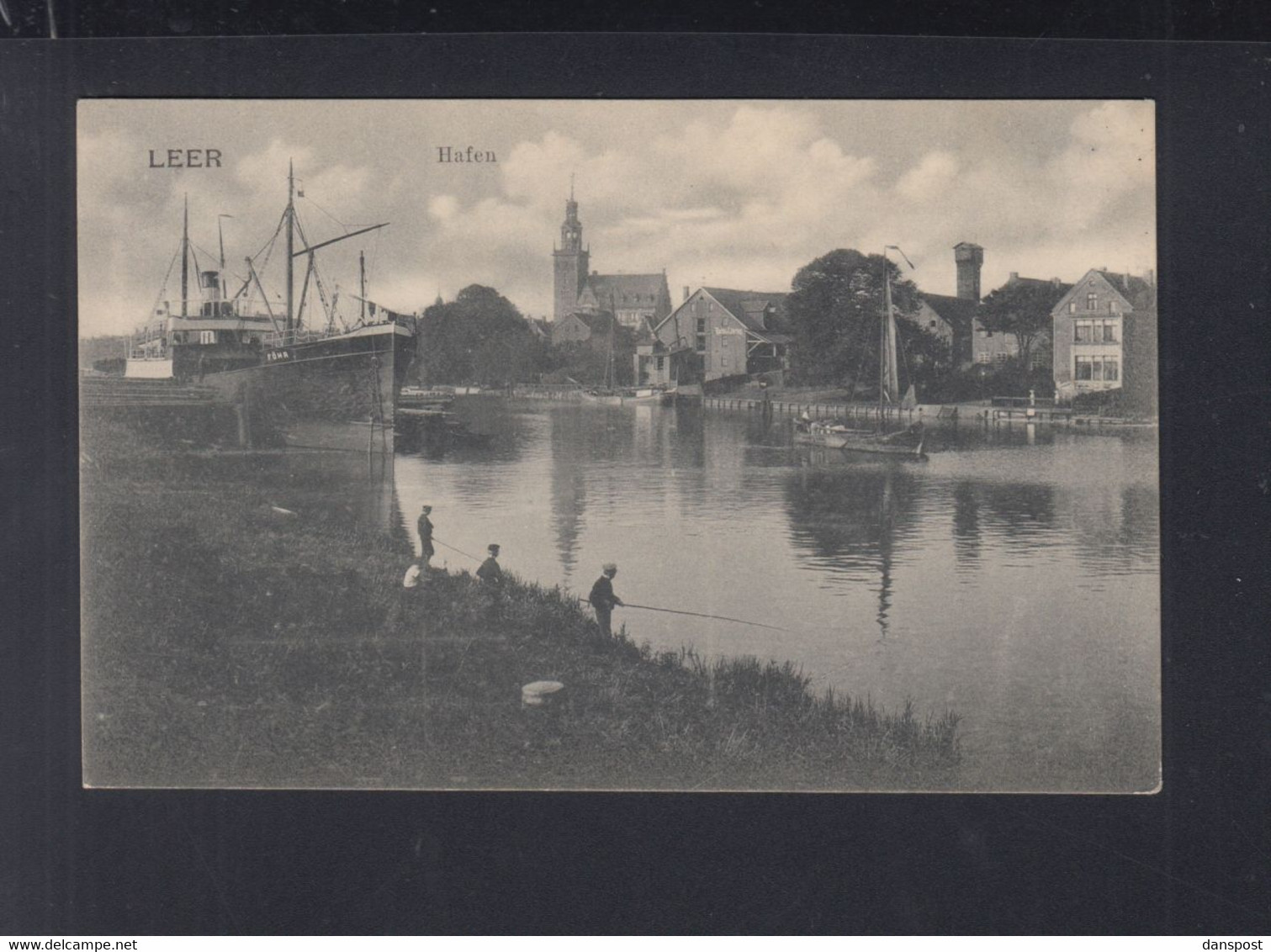 Dt. Reich AK Leer Hafen 1905