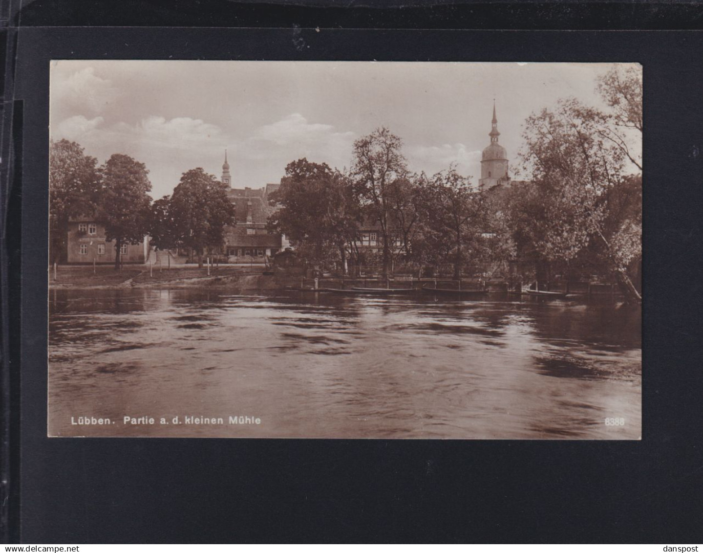 Dt. Reich AK Lübben Partie an der kleinen Mühle