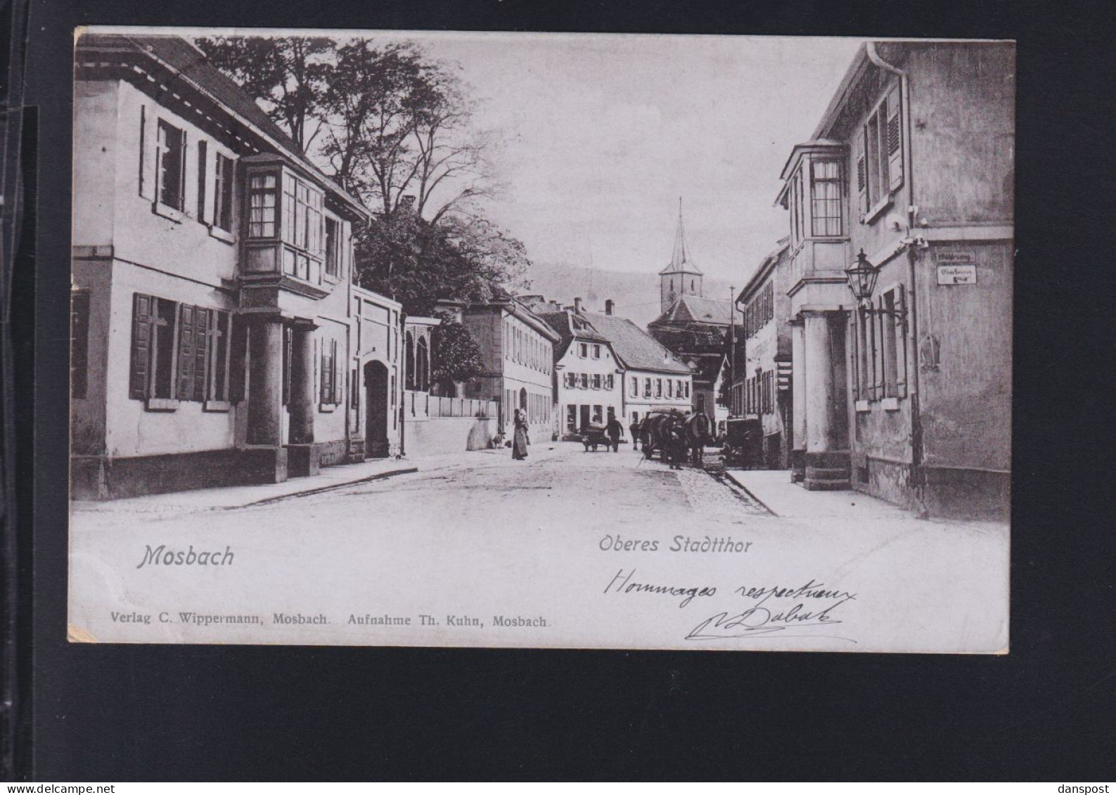 Dt. Reich AK Mosbach Oberes Stadtor