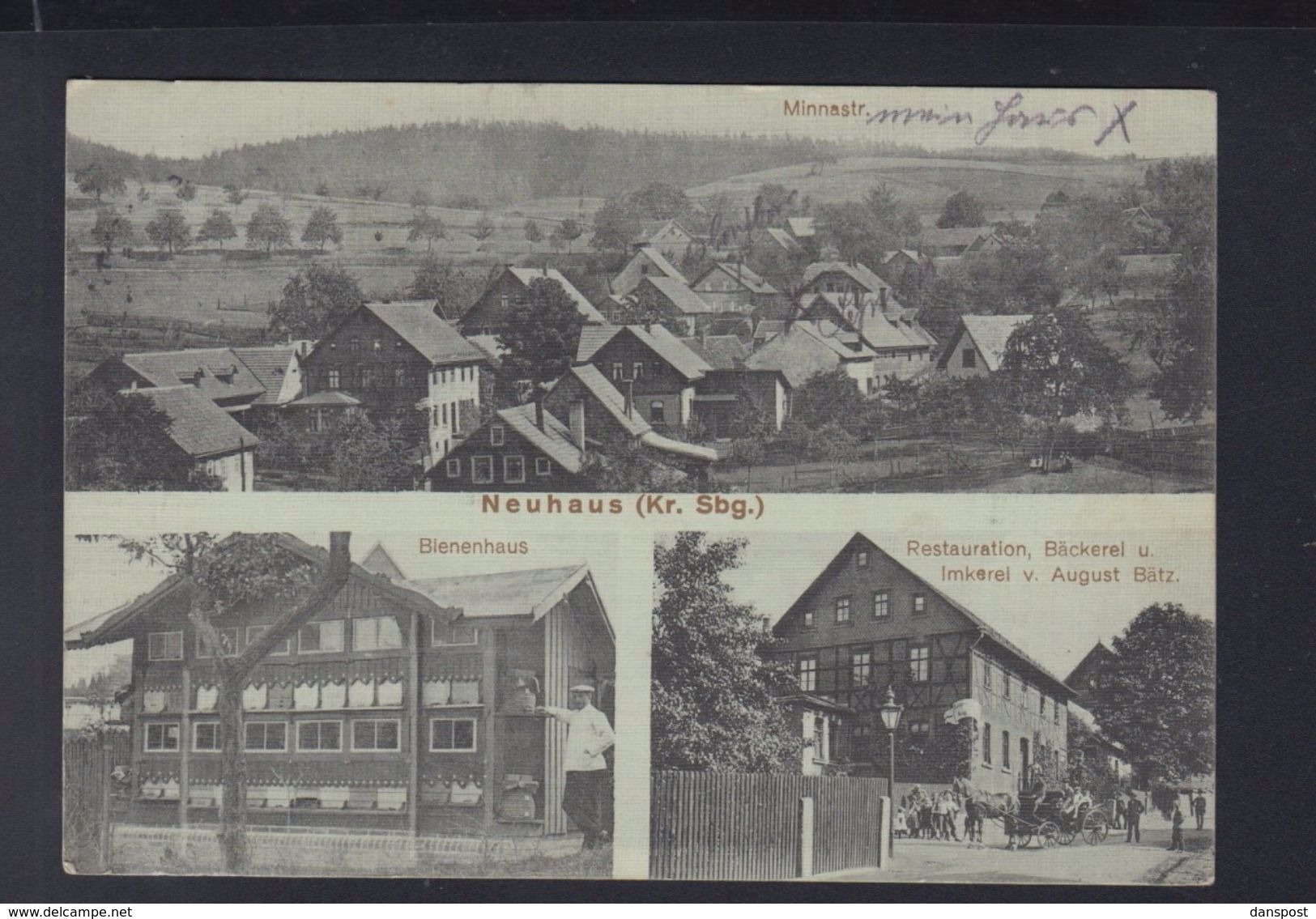 Dt. Reich AK Neuhaus Sonneberg 3 Ansichten