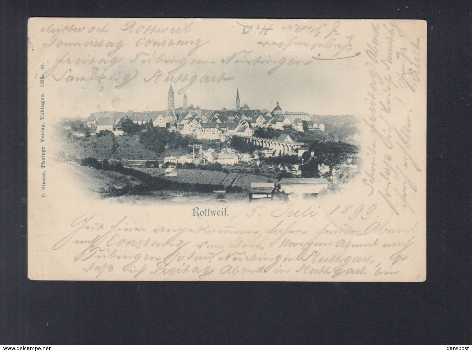 Dt. Reich AK Rottweil 1899