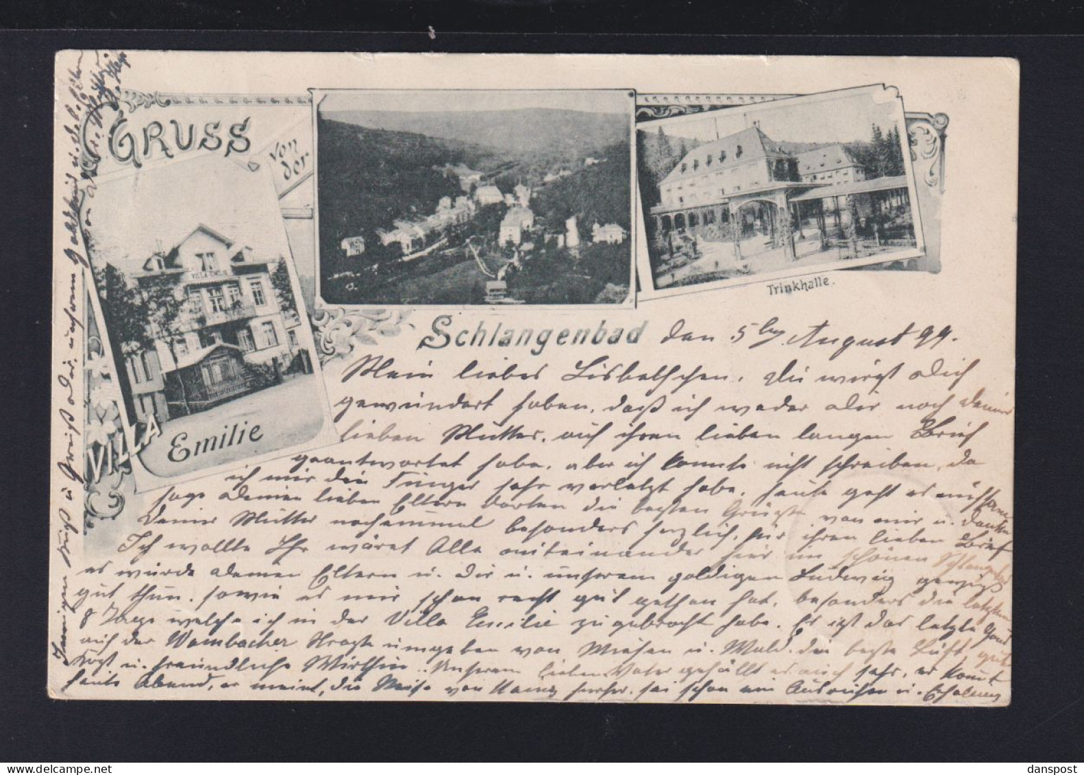 Dt. Reich AK Schlangenbad 1899