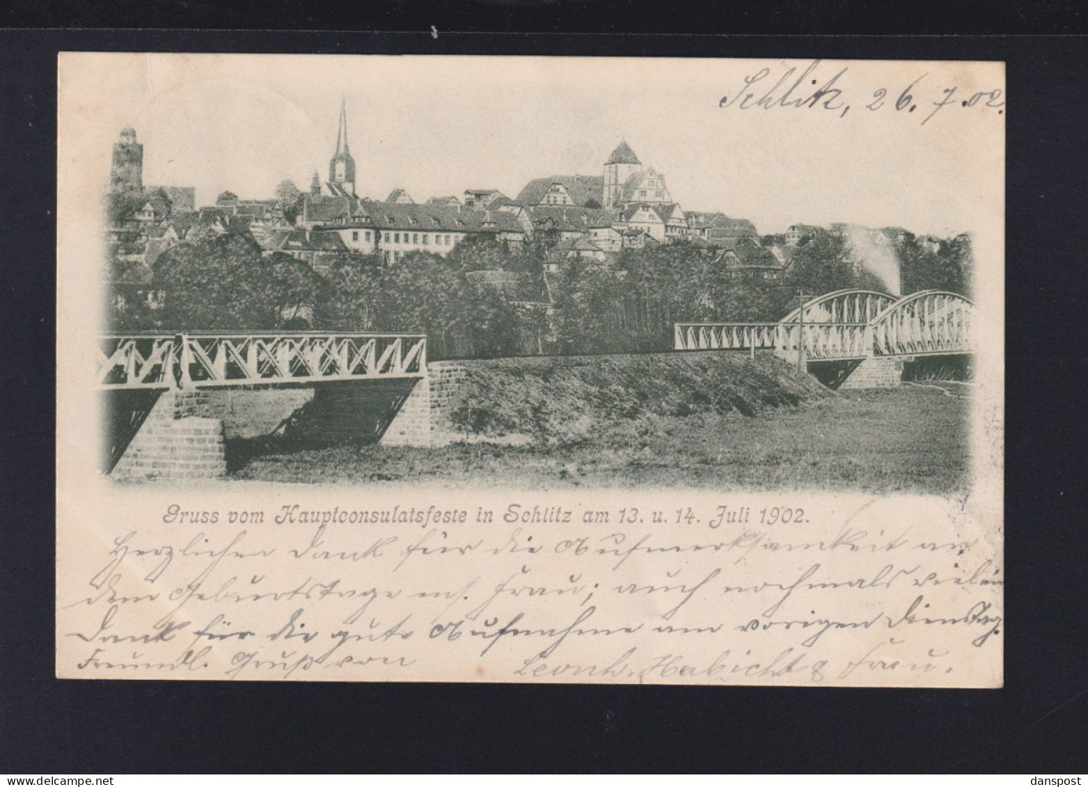 Dt. Reich AK Schlitz 1902