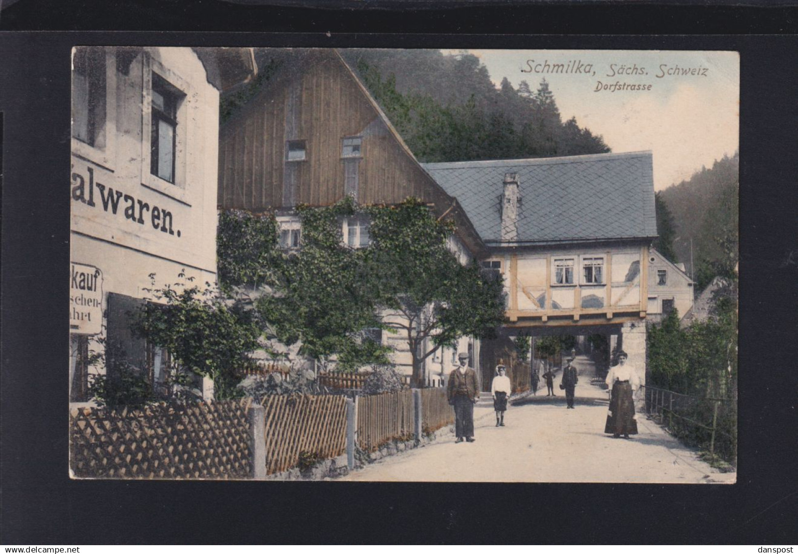Dt. Reich AK Schmilka Dorfstrasse 1926