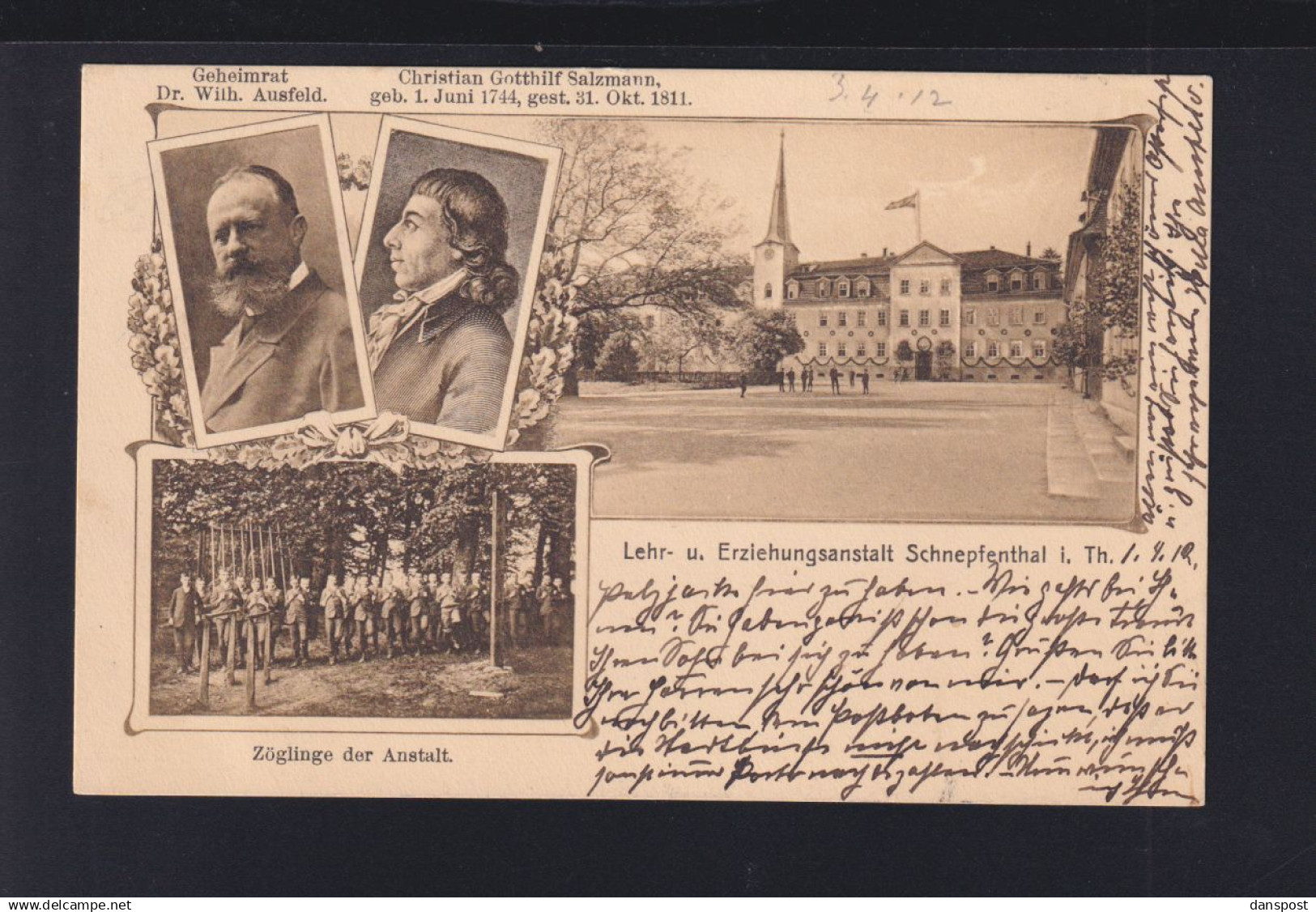 Dt. Reich AK Schnepfenthal Waltershausen Erziehungsanstalt