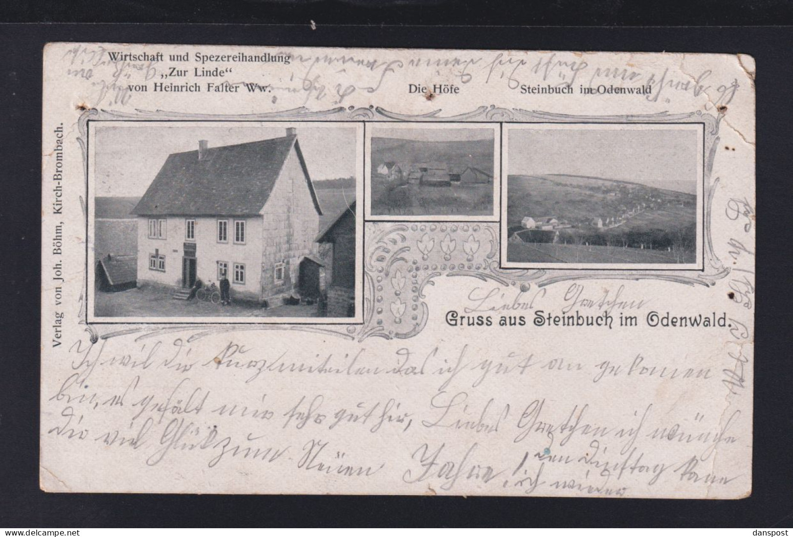 Dt. Reich AK Steinbuch Odenwald