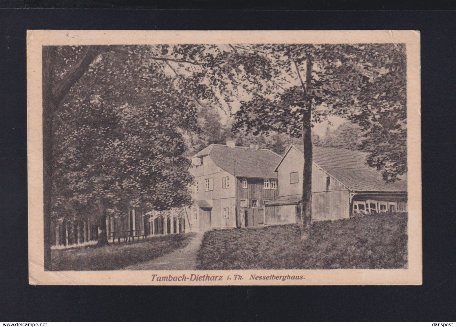Dt. Reich AK Tambach-Dietharz Nesselberghaus 1922 gelaufen