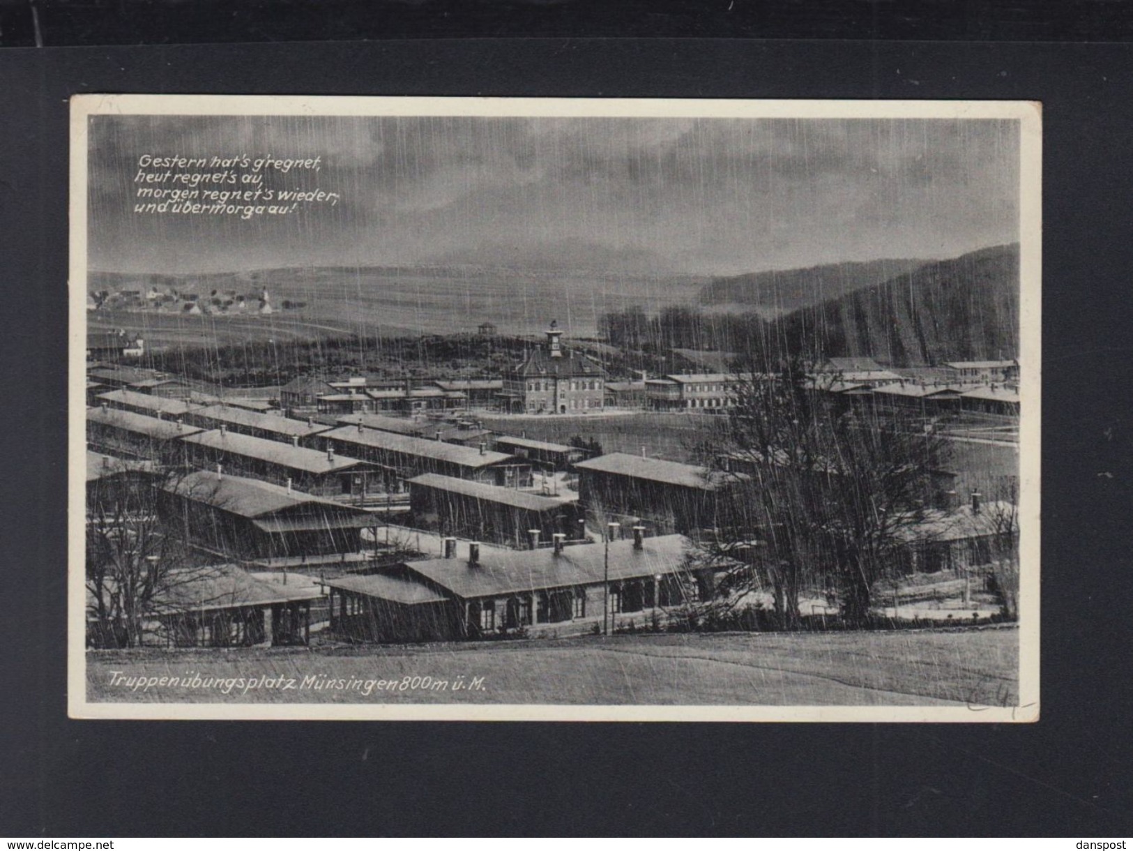 Dt. Reich AK Truppenübungsplatz Münsingen 1943