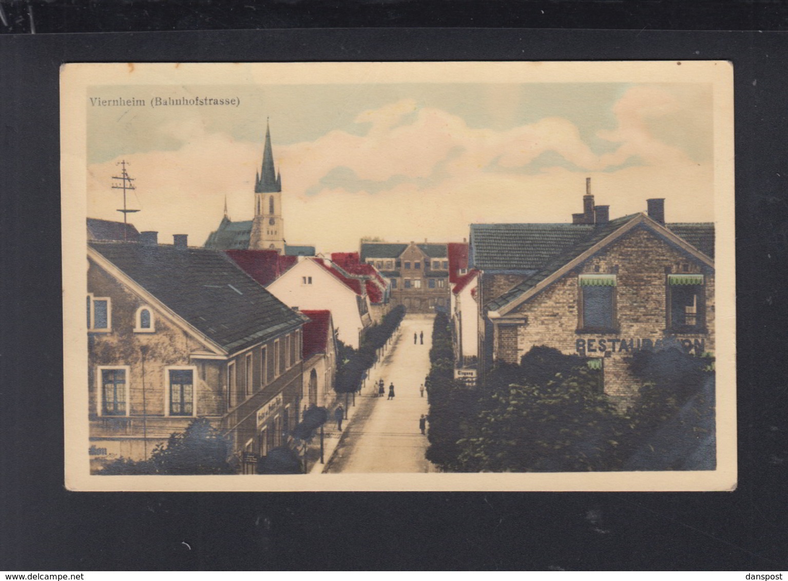 Dt. Reich AK Viernheim Bahnhofstrasse 1914