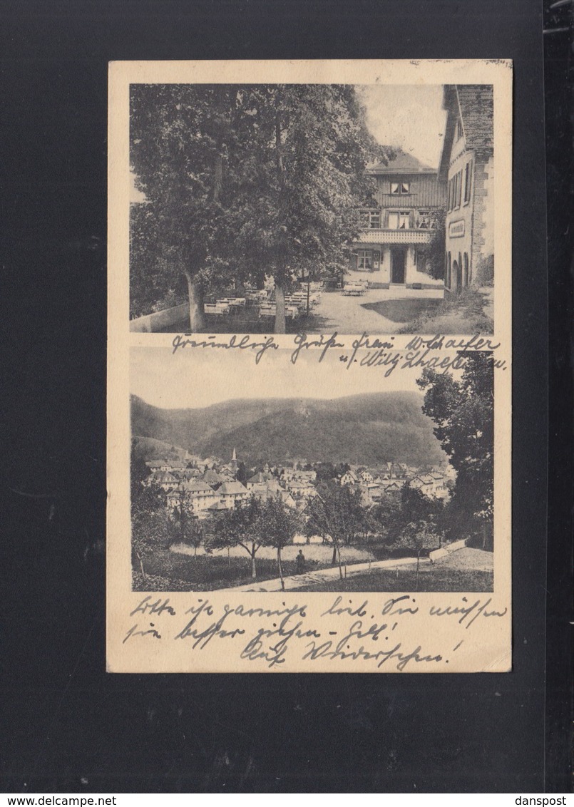 Dt. Reich AK Waldkirch Restauration zum Felsenkeller 1933