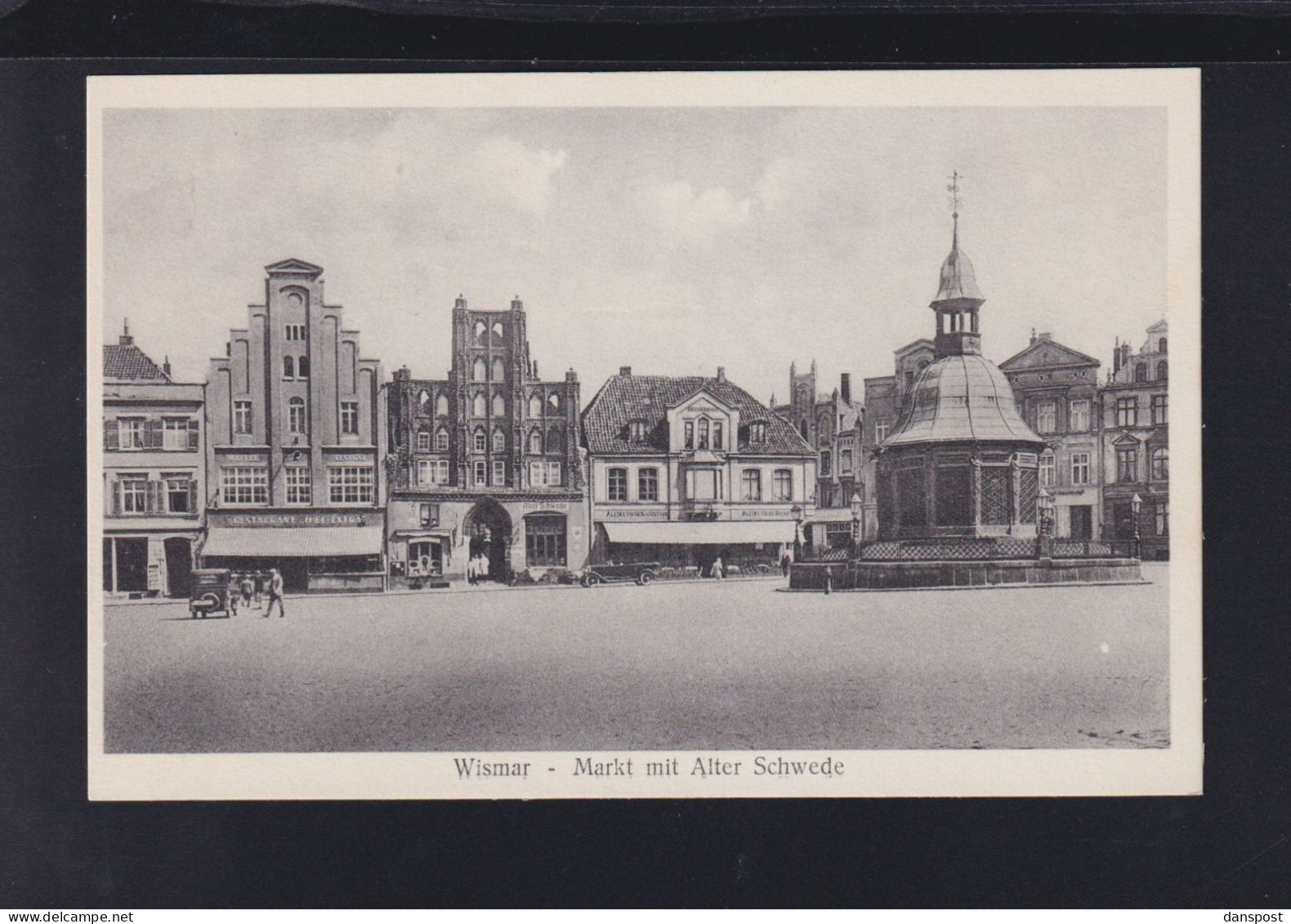 Dt. Reich AK Wismar Markt