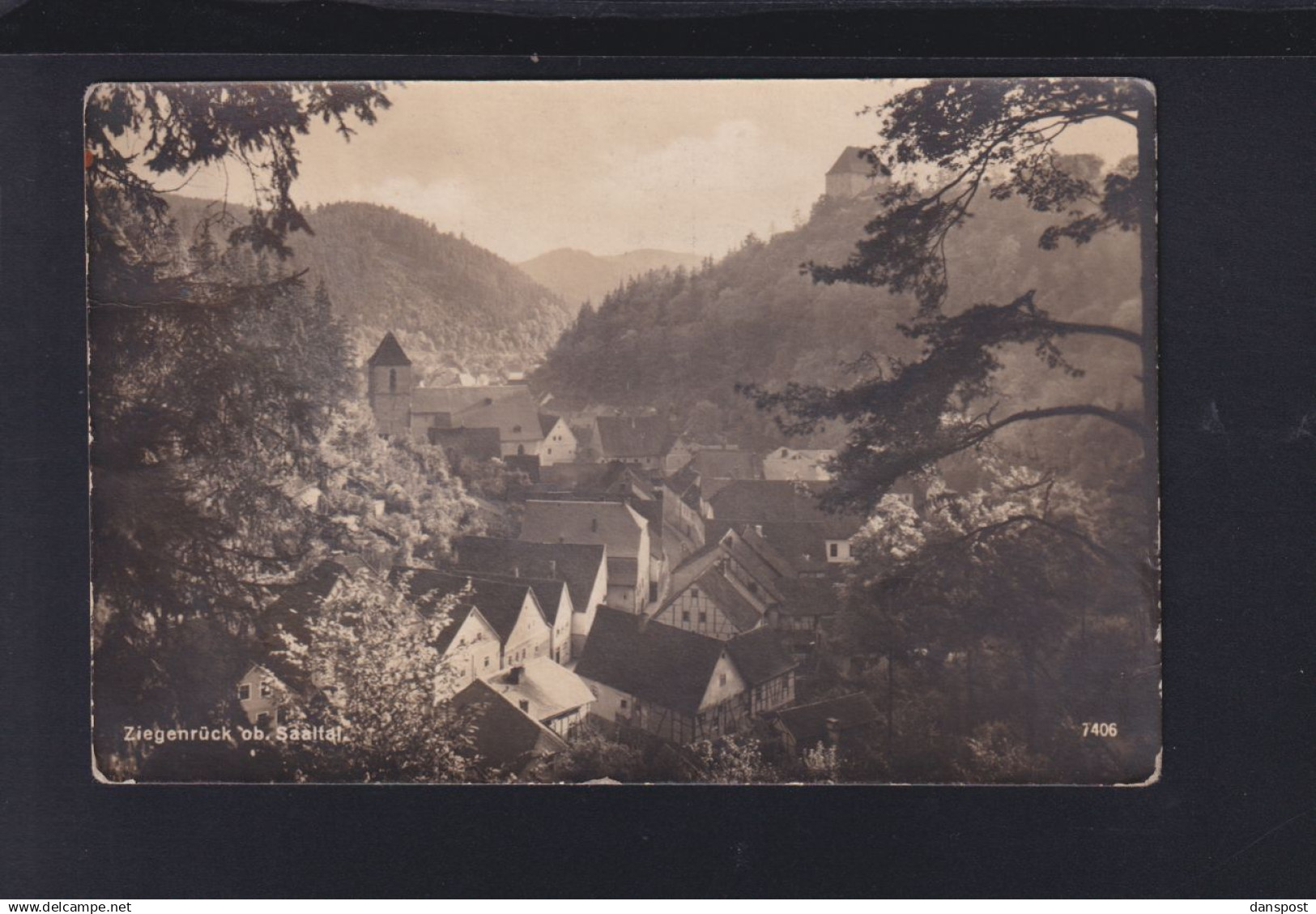 Dt. Reich AK Ziegenrück Panorama