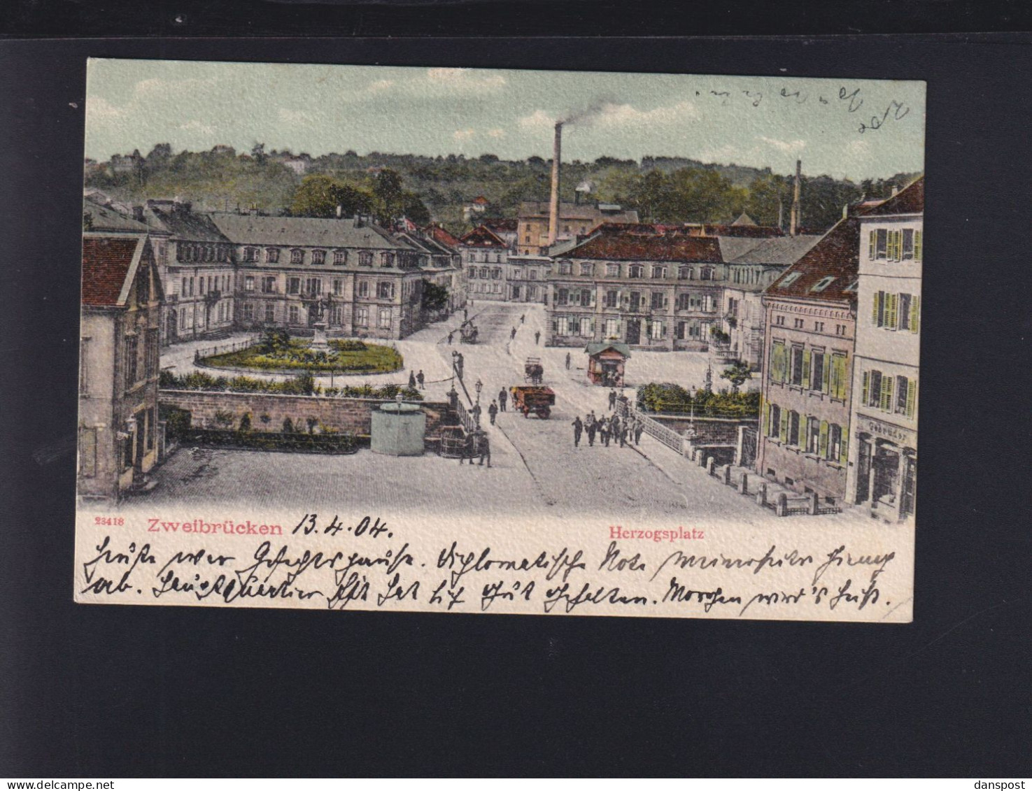 Dt. Reich AK Zweibrücken Herzogsplatz