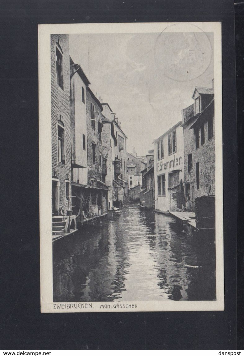 Dt. Reich AK Zweibrücken Mühlgässchen
