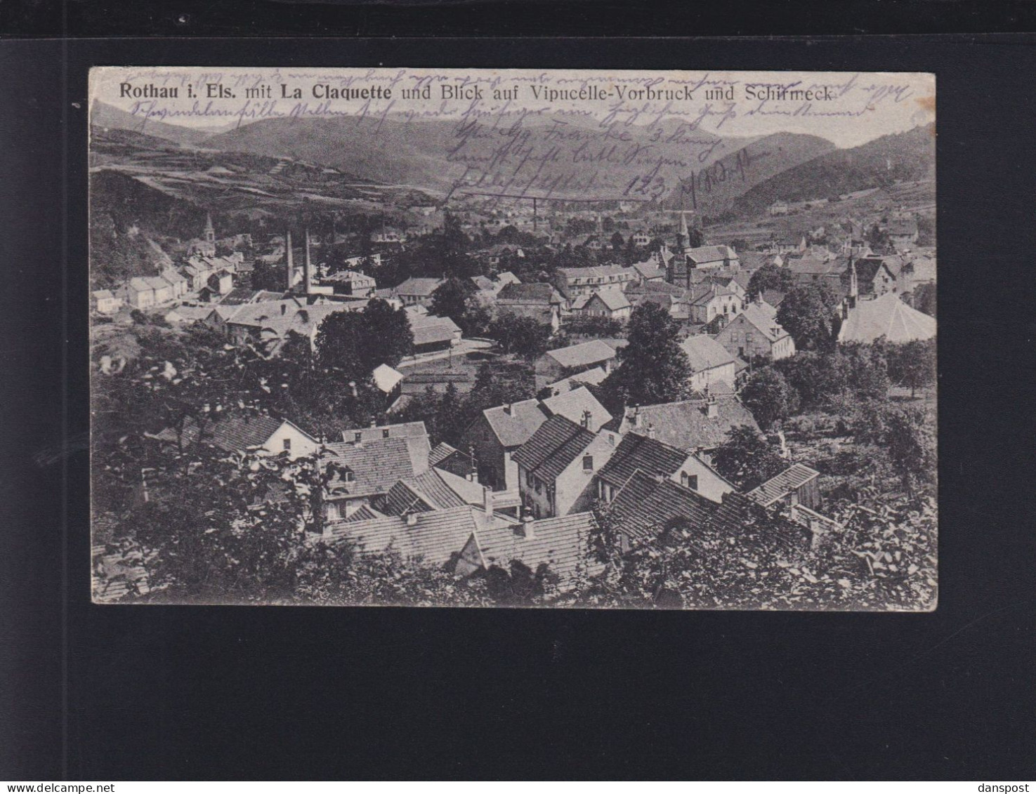 Dt. Reich Frankreich France AK Rothau La Claquette