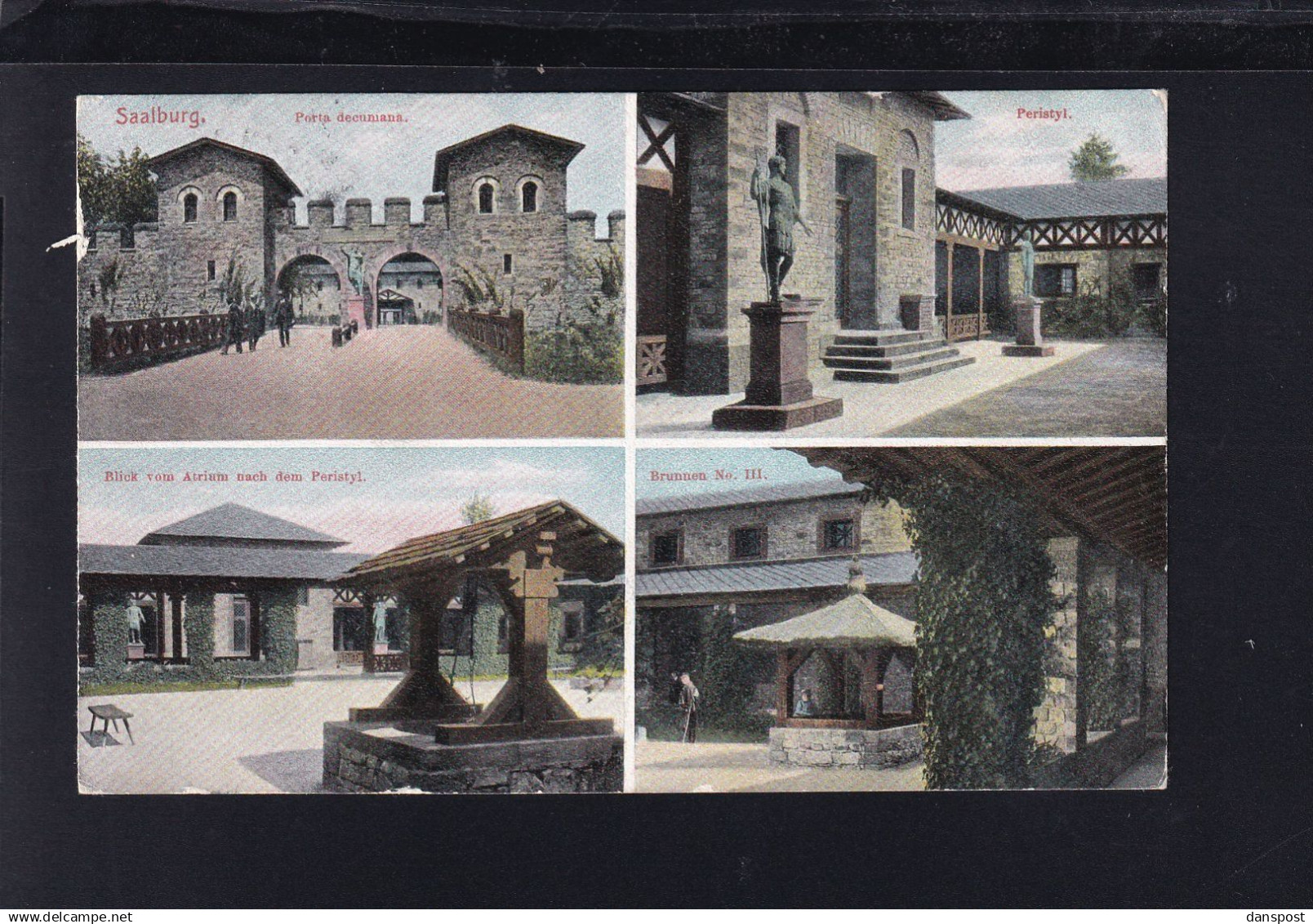 Dt. Reich Kunst PK Saalburg Kastell 4 Ansichten