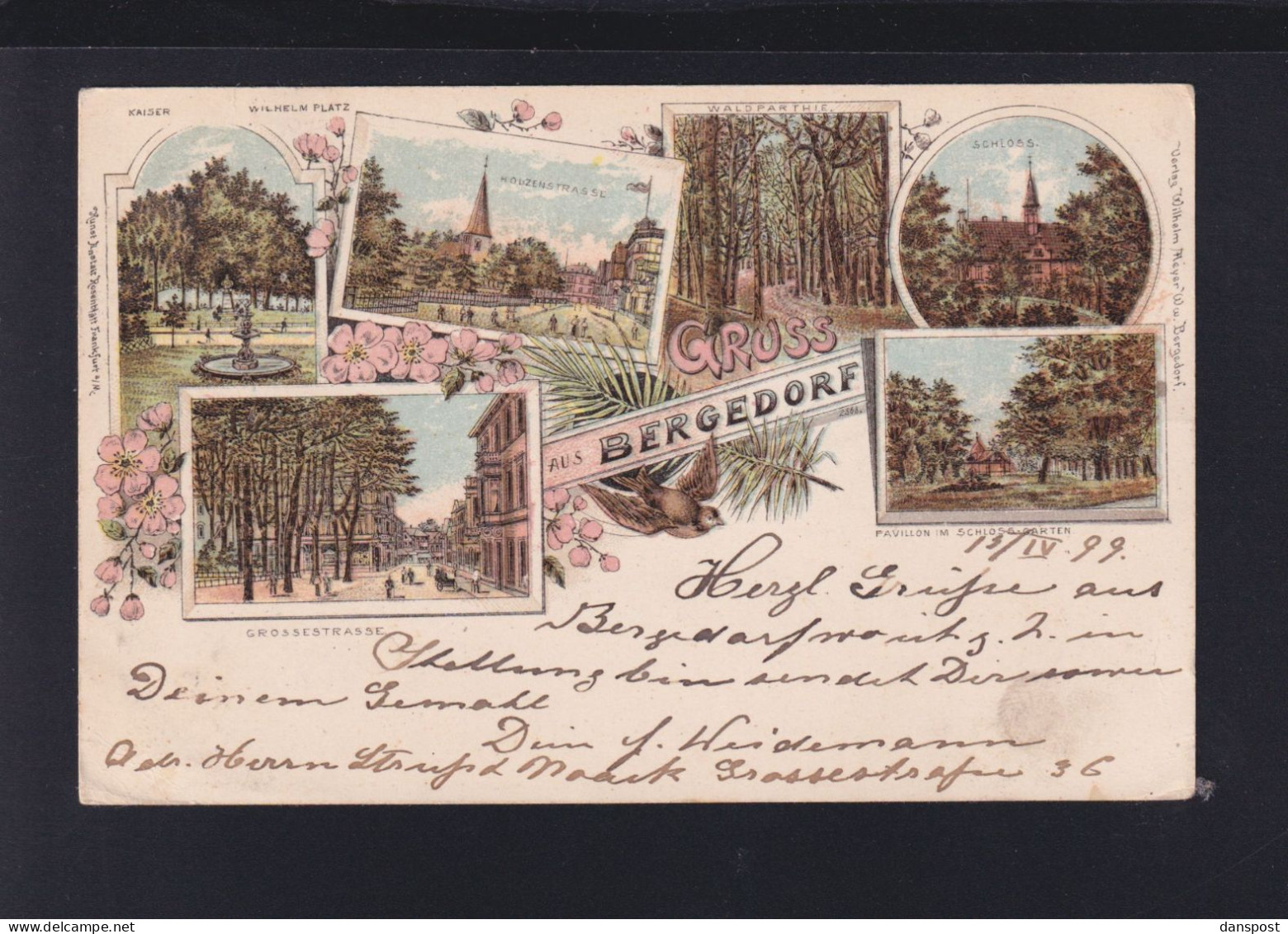 Dt. Reich Litho Bergedorf 1899