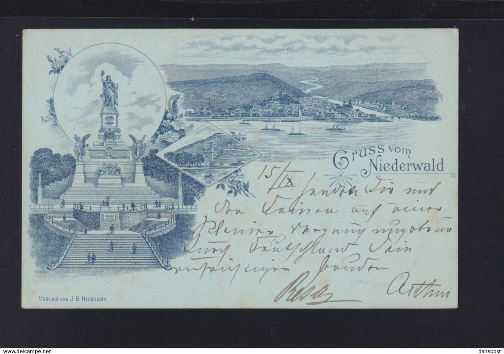 Dt. Reich litho Niederwald 1900