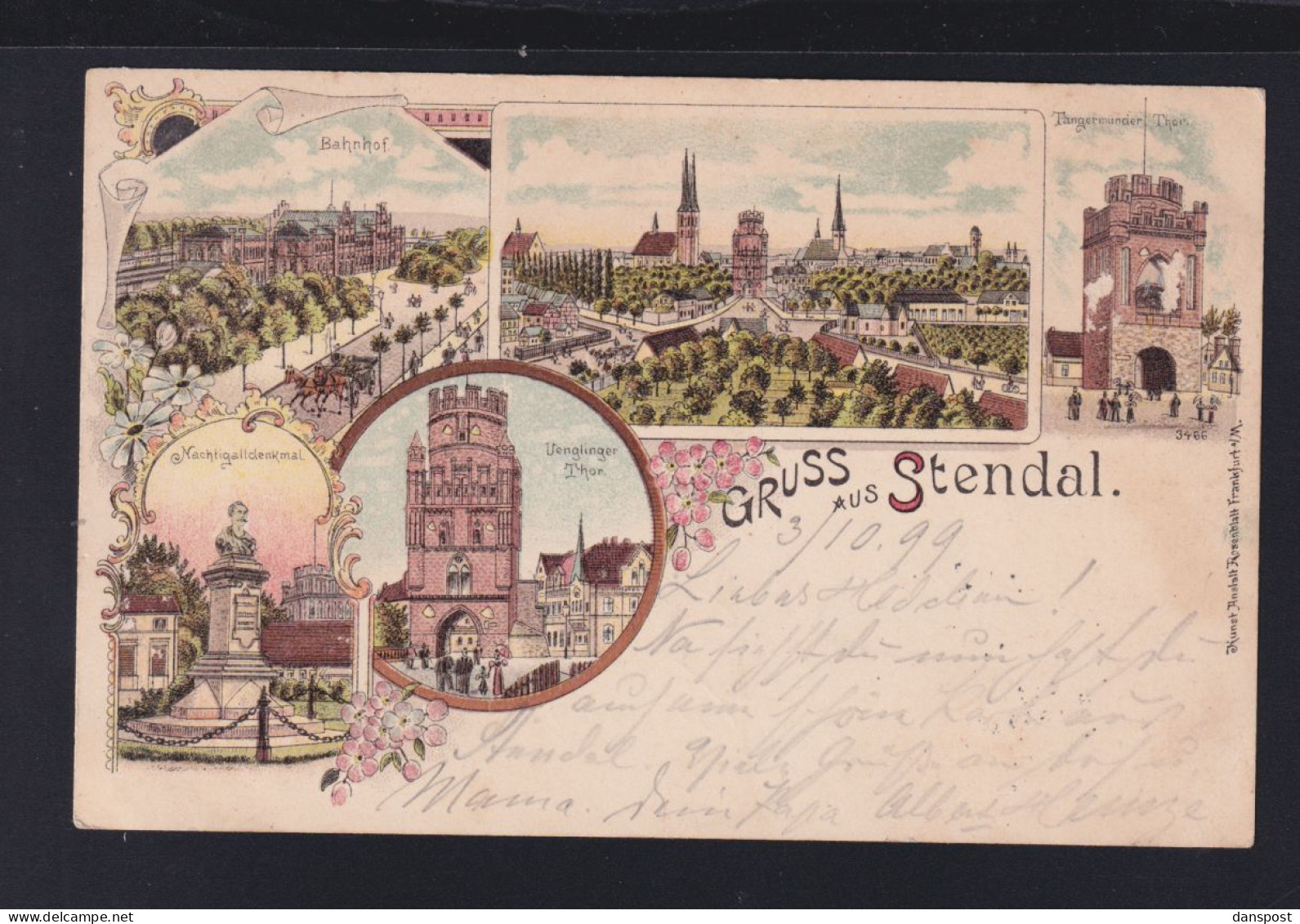 Dt. Reich Litho Stendal 1899