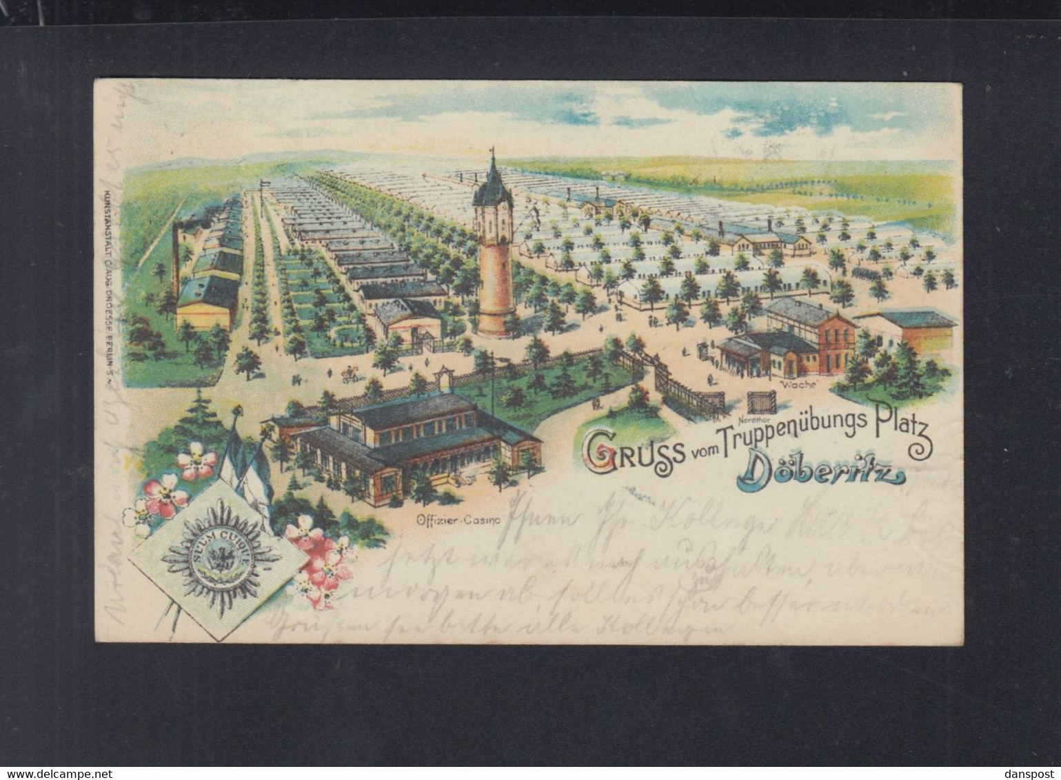 Dt. Reich Litho Truppenübungsplatz Döberitz 1905