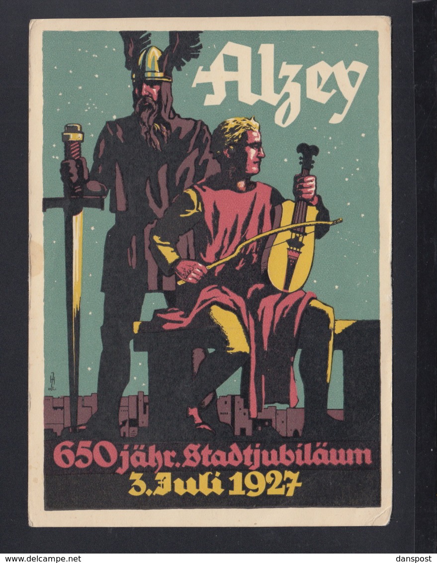 Dt. Reich PK Alzey 650 jähr. Stadtjubiläum 1927