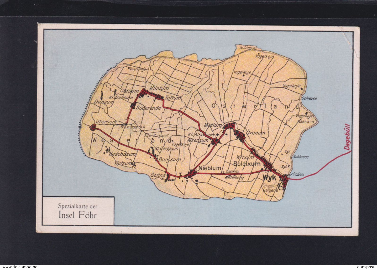 Dt. Reick PK Karte Insel Föhr