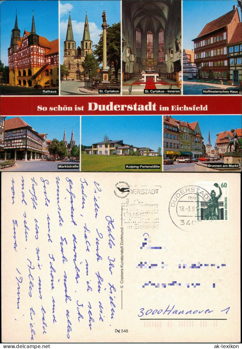 Duderstadt Mehrbild-AK So schön ist Duderstadt im Eichsfeld 1991