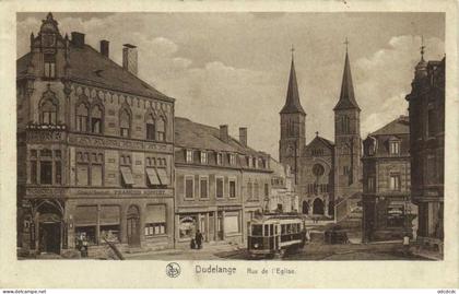 Ducelange Rue de l' Eglise Commerces Tramway RV