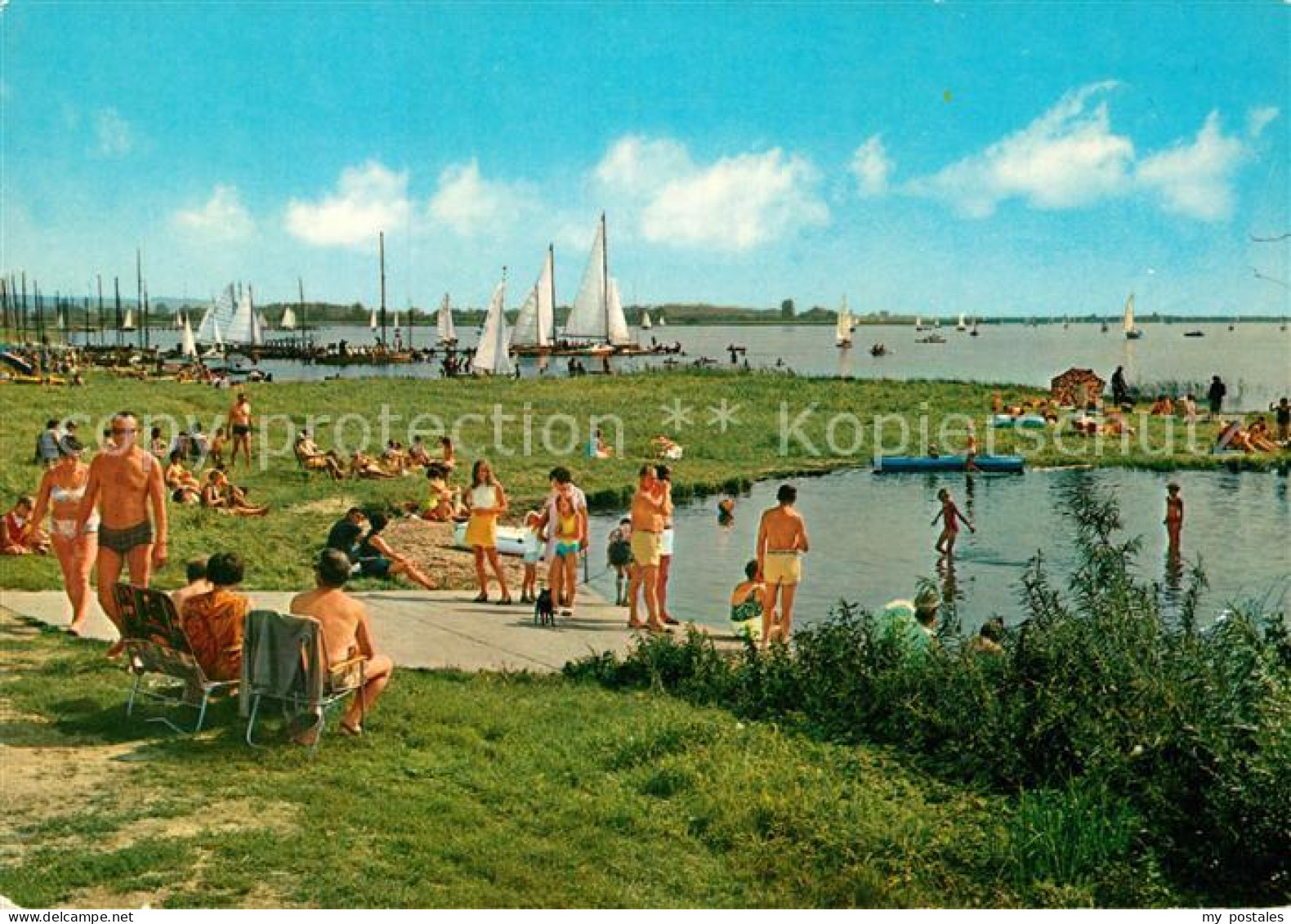 Duemmersee Diepholz Badestelle Segelboote