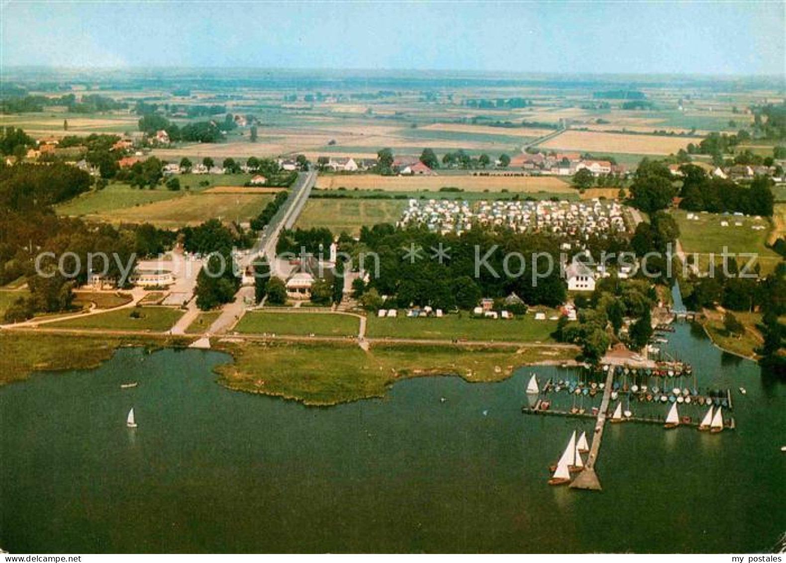 Duemmersee Diepholz Fliegeraufnahme Strand Lembruch