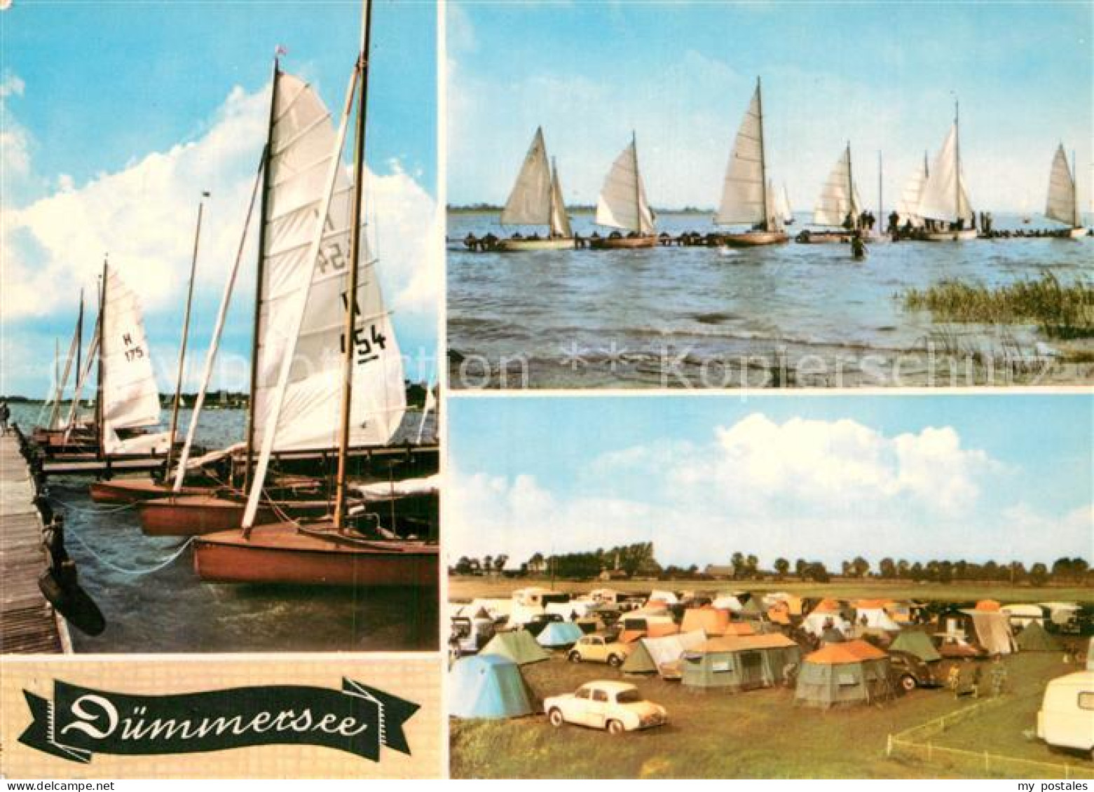 Duemmersee Diepholz Zeltplatz Segelboote