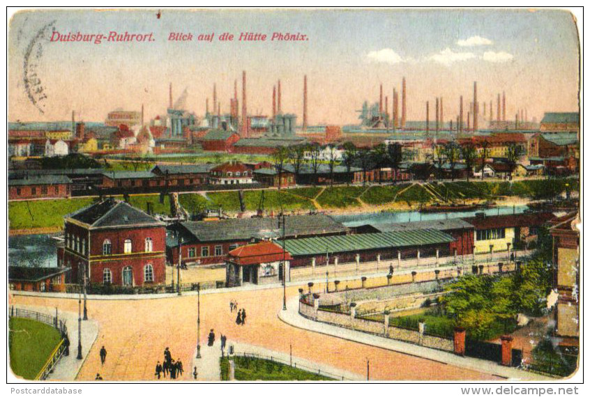 Duisburg Ruhrort - Blick auf die Hütte Phönix