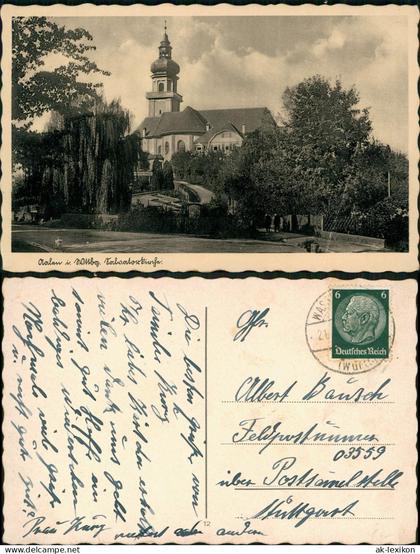 Ansichtskarte Aalen Salvatorkirche 1940