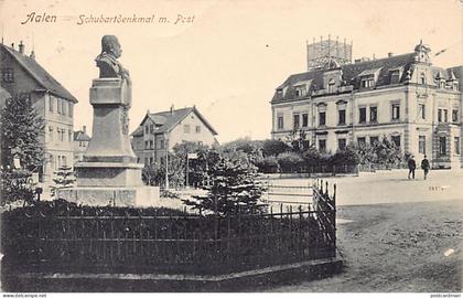 Deutschland - AALEN - Schubertdenkmal m. Post