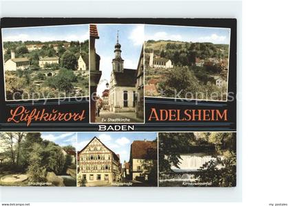 Adelsheim Kirchen Hauptstrasse Kirnauwasserfall