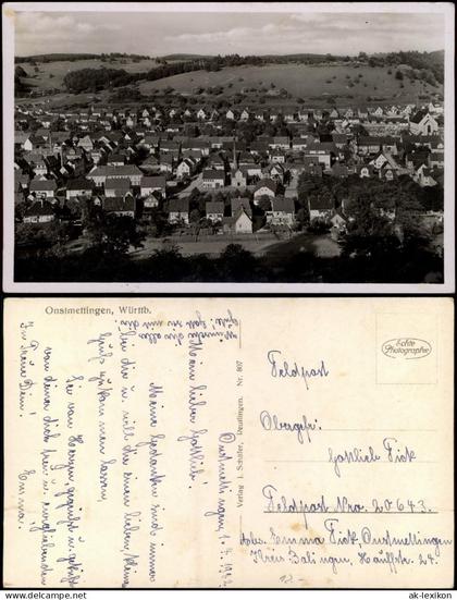 Onstmettingen-Albstadt Stadtpartie, Einfamilienhäuser, Fabrik 1942