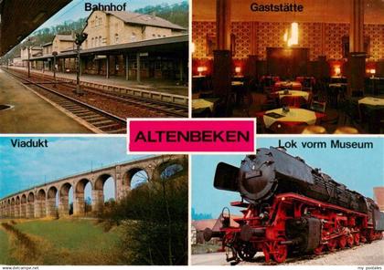 Altenbeken Bahnhofsgaststaette Altenbeken Bahnhof Viadukt Gaststaette Lok vorm M
