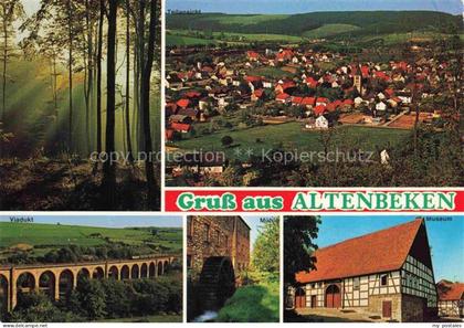 Altenbeken Eggegebirge Paderborn NRW Viadukt Muehle Museum Fachwerkhaus Wald Tei