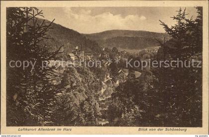 42510352 Altenbrak Harz Blick von der Schoeneburg Altenbrak