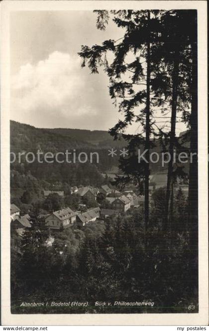 42511244 Altenbrak Harz Blick vom Philosophenweg Altenbrak