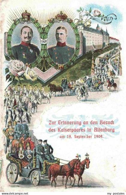 ALTENBURG  (S.A.) Thueringen Besuch des Kaiserpaares in Altenburg im Sept 1909