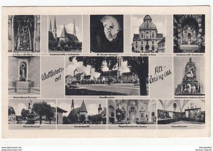 Altoetting old postcard travelled b181025