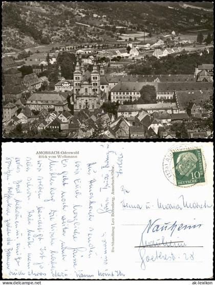 Amorbach Panorama-Ansichten Amorbach/odenwald Blick vom Wolkmann 1956