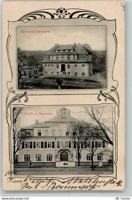 01728 O8213 Bannewitz Foto AK Schule Badeanstalt - 13512217