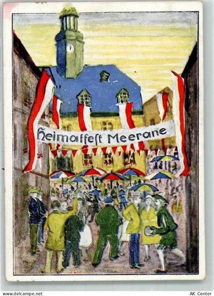08393 O9612 Meerane Lithographie / Künstlerkarte Heimatfest Meerane 1930... - 13637501